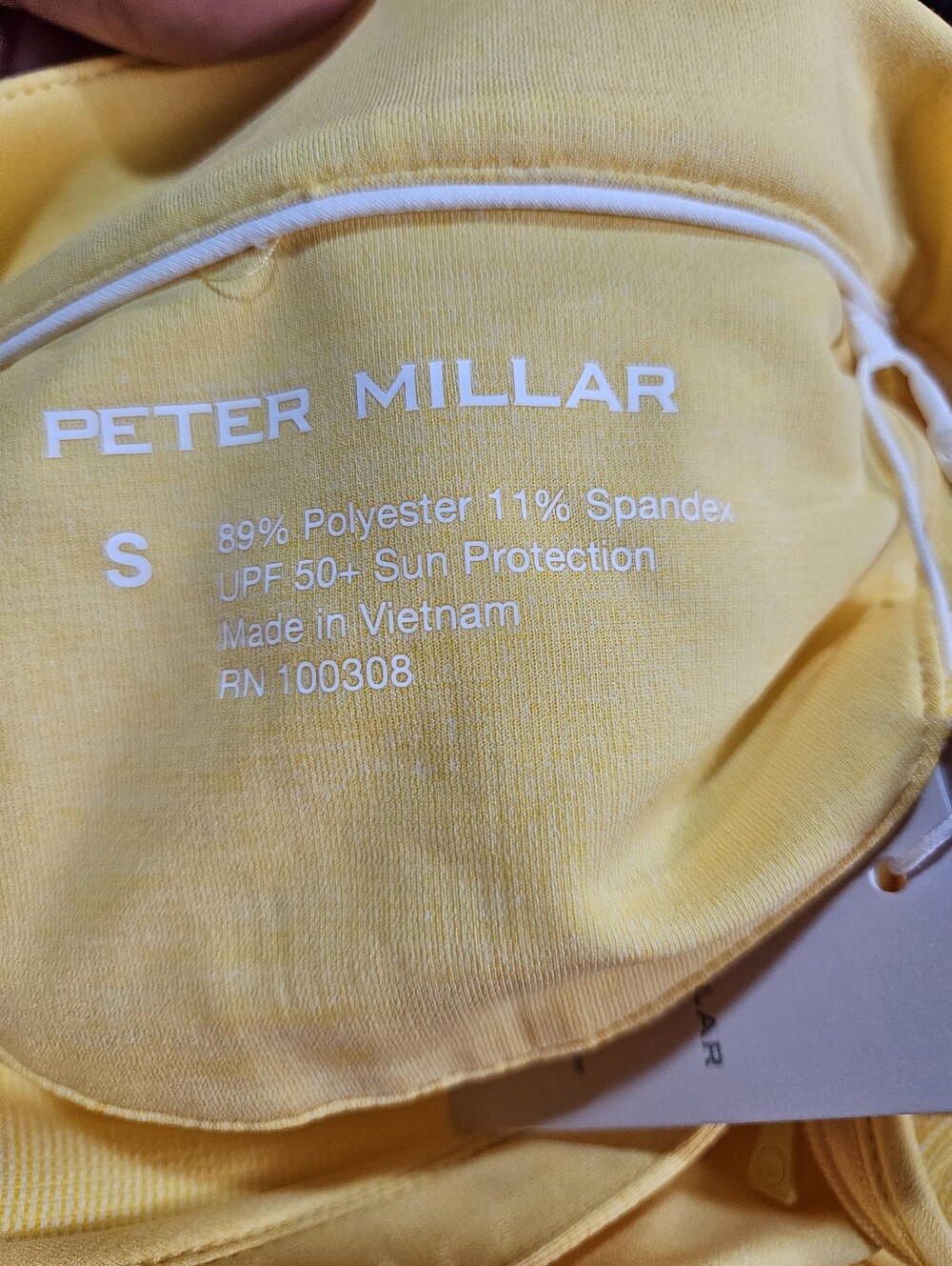 Peter MILLAR Yellow Quarter-Zip Pullover Top - Women NWT - Picture 5 of 5